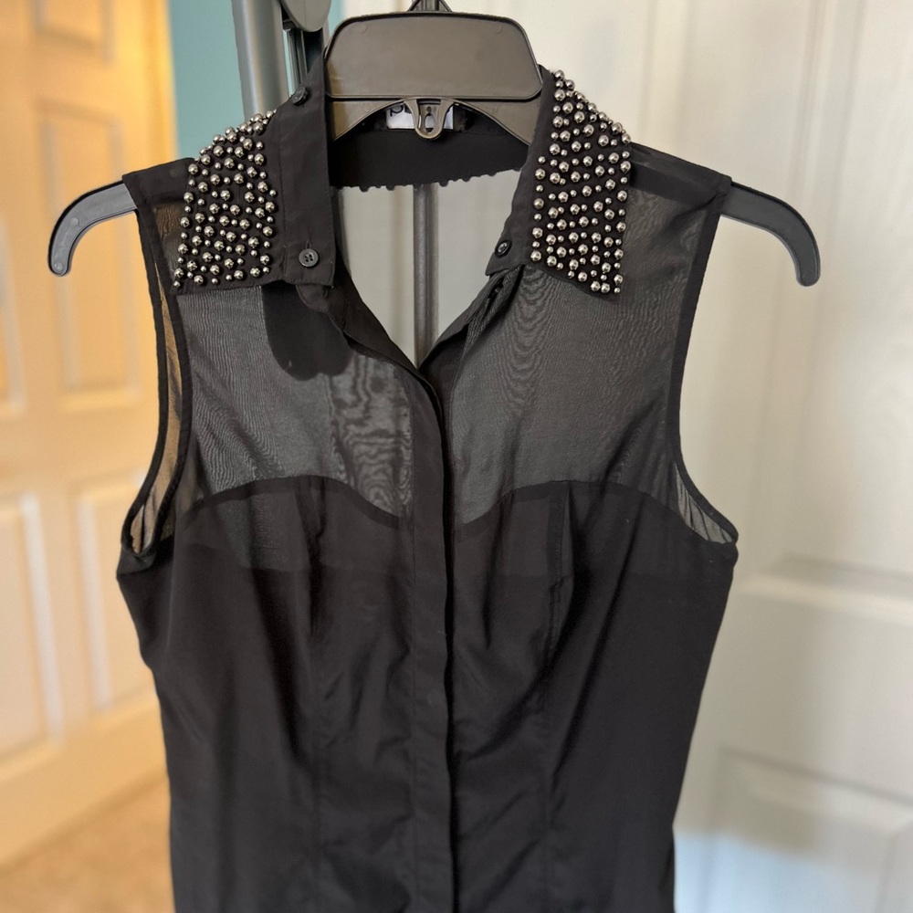 Bebe button down blouse